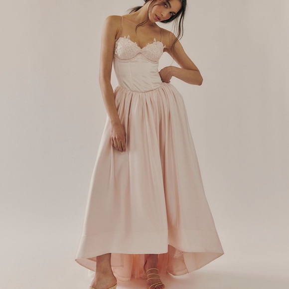 For Love And Lemons Dresses & Skirts - $769 NWT For Love & Lemons “Nara” Pink Tulle Dress Gown Wedding Sz Large